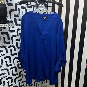 Investments Vibrant Blue Women's Blouse